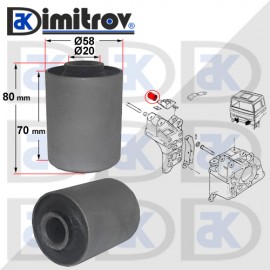 Тампон Ø 20 х Ø 58 х 80/70 mm